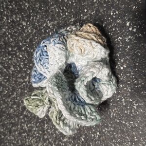 crochet hair scrunchie.